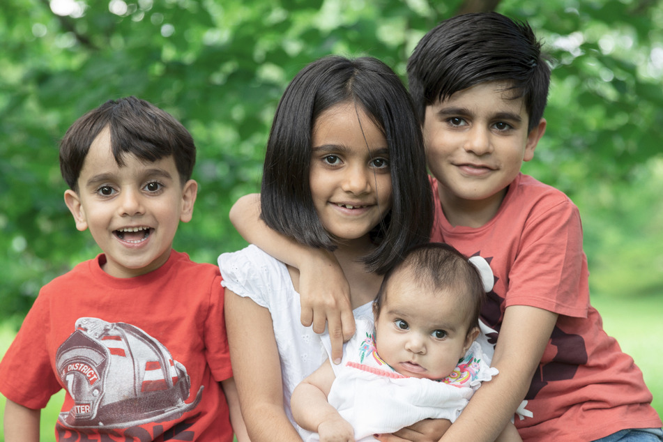 Die Kinder Muhamad (11), Mansa (10), Mubin (7) und Maria (2) haben sich in Deutschland eingelebt.