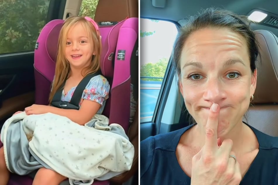 Bria (5) lächelt ihre Mutter Alanna Matson an - hat sie etwas zu verbergen?