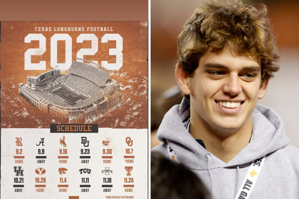 Arch Manning broke his social media hiatus for Texas football as he shared the Longhorns' 2023-2024 season schedule to his Instagram story.