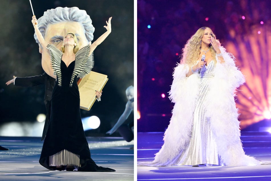 Zum Verwechseln ähnlich? Matilda De Angelis (l.) und Mariah Carey.