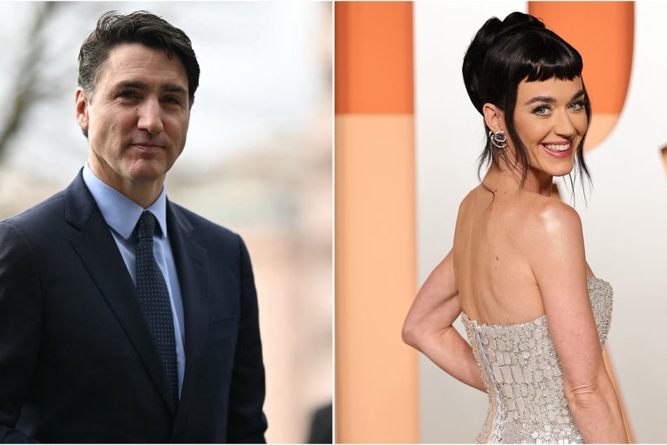Katy Perry (r.) seemingly confirms her romance with former Canadian Prime Minister Justin Trudeau (l.) in viral PDA images.