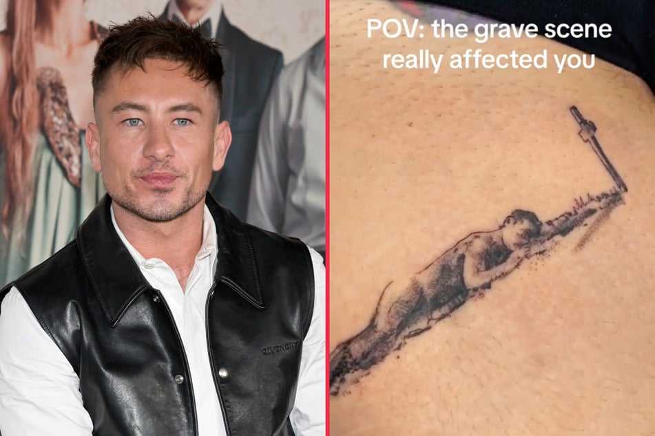 Barry Keoghan was surprised to discover that a fan had tattooed him onto her leg.