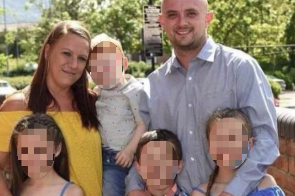 Laura Burford (links) steht unter Schock: Ihre Kinder müssen nun ohne ihren Vater Jonathan Stevens (†36) aufwachsen.
