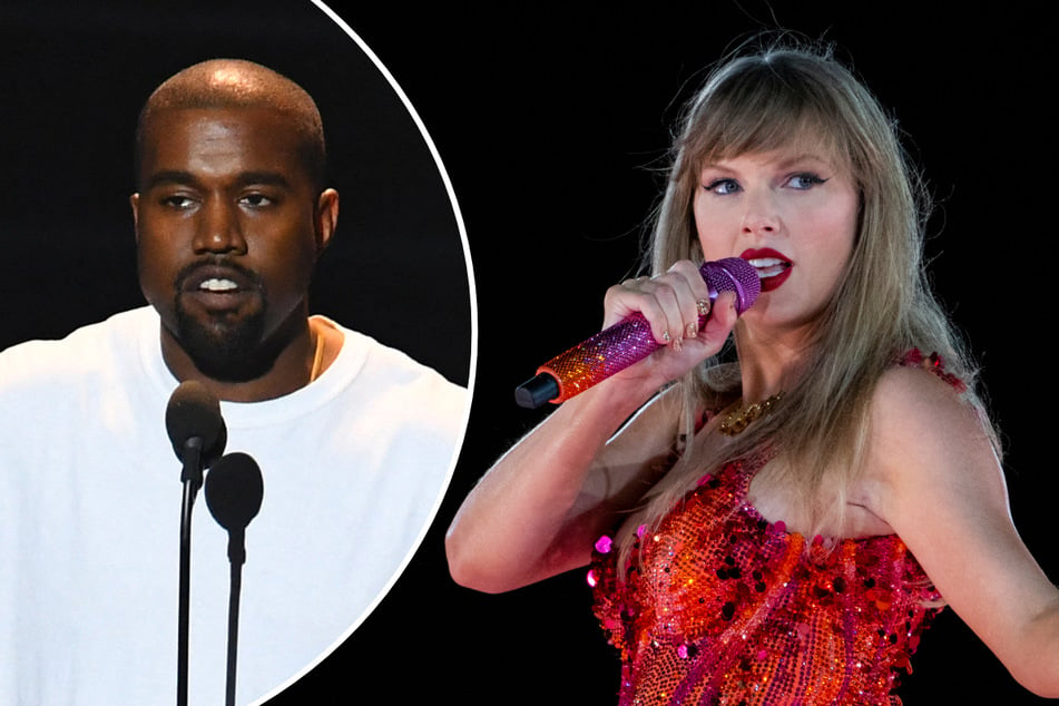 Taylor Swift has received an apology from Billboard after the outlet used a controversial snippet from a Kanye West (l.) music video in a tribute post for her.