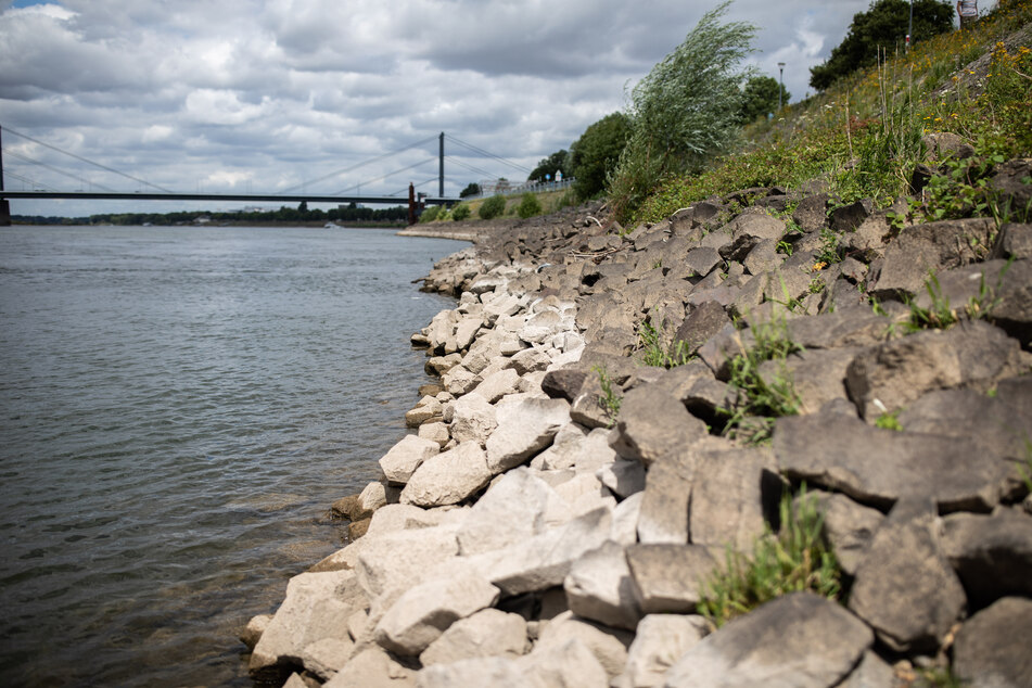 Der Rhein am Donnerstag bei Düsseldorf.