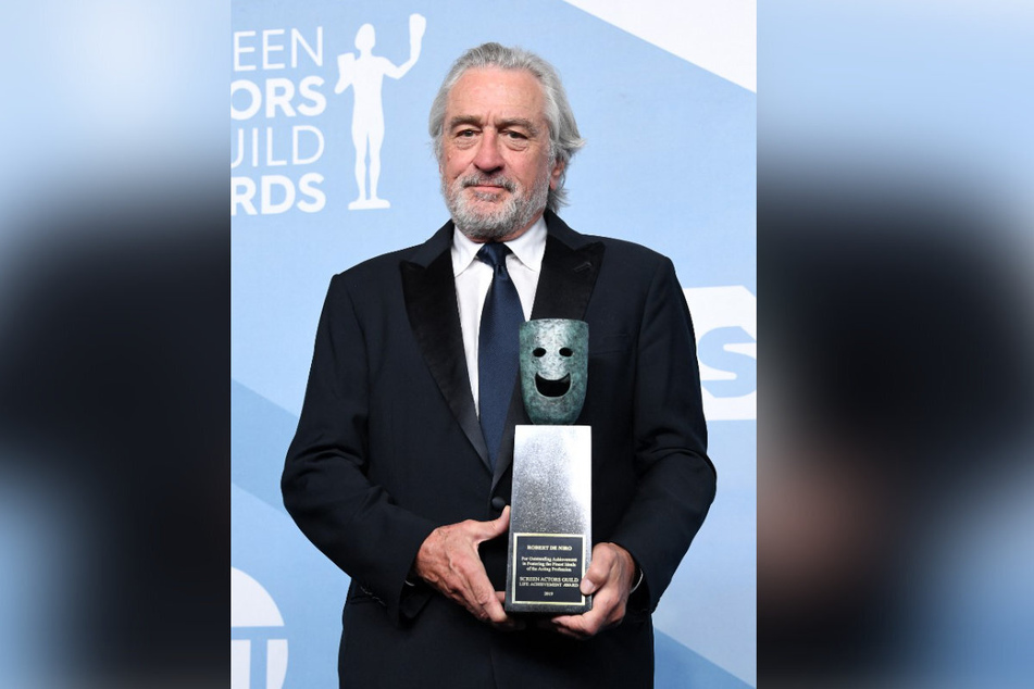 Robert De Niro at the SAG Awards in 2020, where he received a lifetime recognition award.