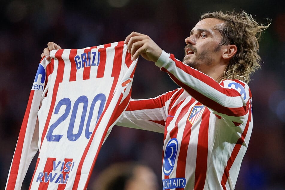 ... Antoine Griezmann legte das 3:0 in Halbzeit eins nach.