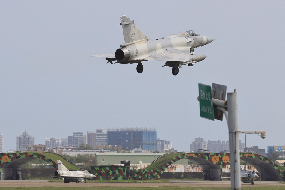 Taiwan backed its right to self-defense and released photos on Monday showing its air defense remains on high alert after unprecedented military activity from China.