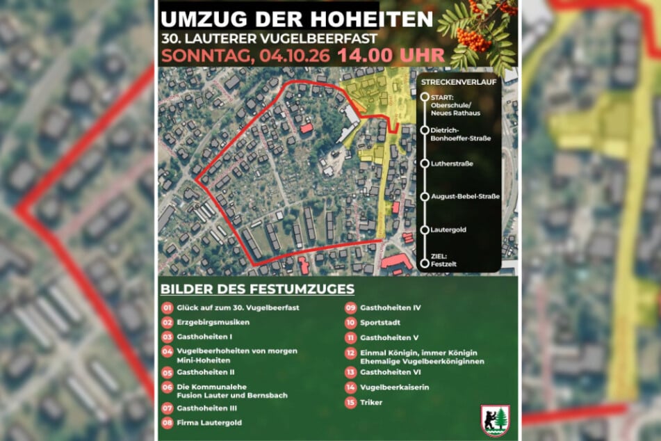 Um 14 Uhr beginnt der Umzug der Hoheiten.