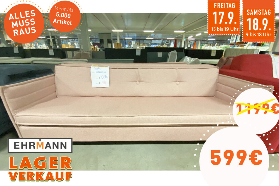 Sofa für 599 statt 1.199 Euro