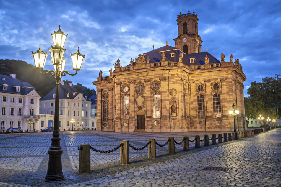Die Ludwigskirche im Saarbrücker Stadtteil Alt-Saarbrücken, eine evangelische Kirche im Barockstil.