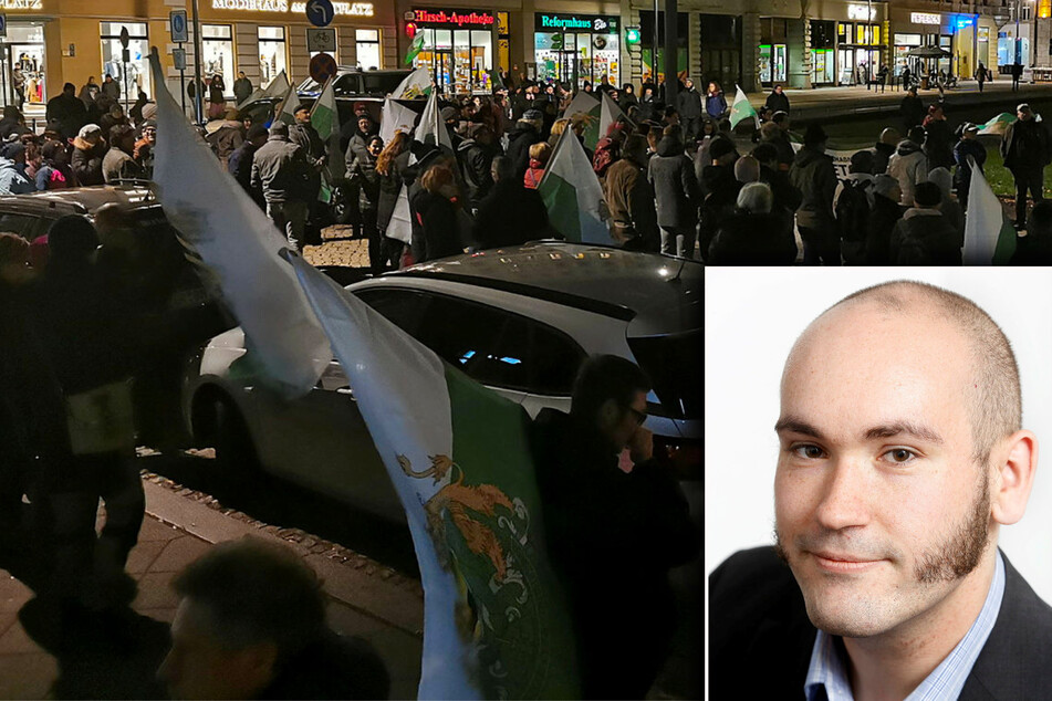 Kommentar von TAG24-Redakteur Eric Hofmann: Wie hier in Görlitz gingen am Montag in mehreren sächsischen Orten Menschen gegen die Corona-Maßnahmen auf die Straße.