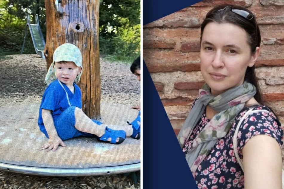 Mit diesen Fotos sucht die Polizei nach Alona A. (41) und ihrem Sohn Theodor (2).