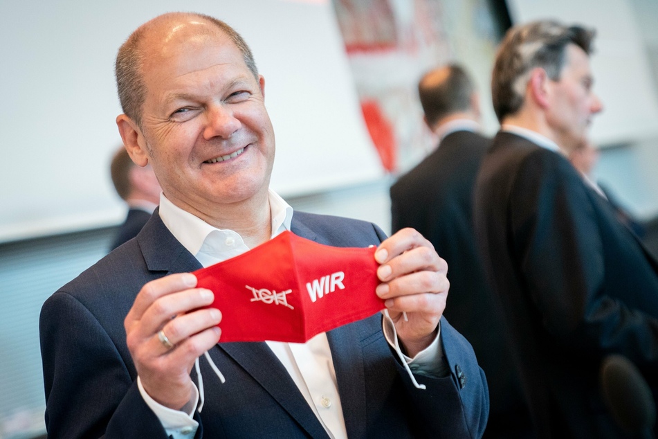 Olaf Scholz (SPD), Bundesminister der Finanzen, hat derzeit allerhand zu tun, aber auch zu lachen.