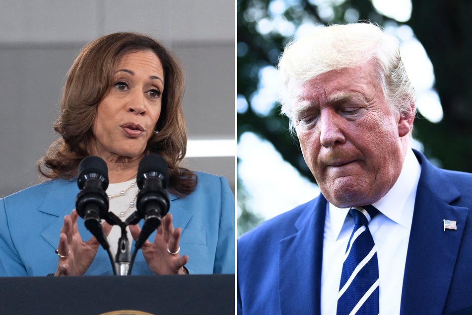 Vice President Kamala Harris (l.) and veterans issued a response after Donald Trump said the Medal of Freedom was "much better" than the Medal of Honor.