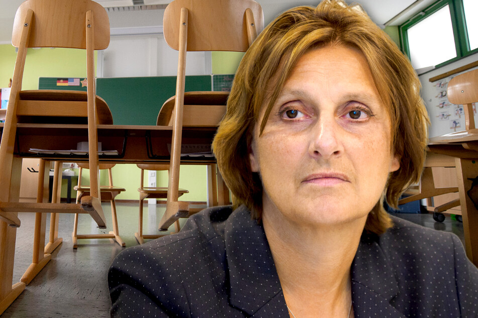 Bildungsministerin Britta Ernst (59, SPD) will Brandenburgs Grundschulen am 22. Februar öffnen (Bildmontage).