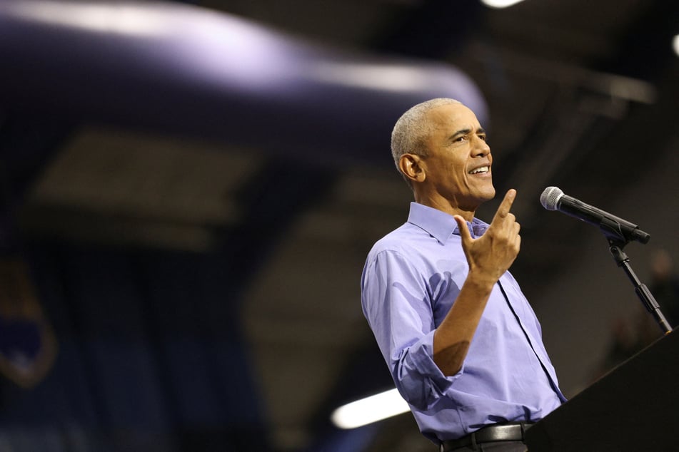 Obama blasts "crazy" Trump in first swing state rally for Harris