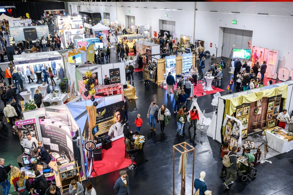 Die Hochzeitmesse JAwort zieht jedes Jahr zahlreiche Besucher nach Dresden.