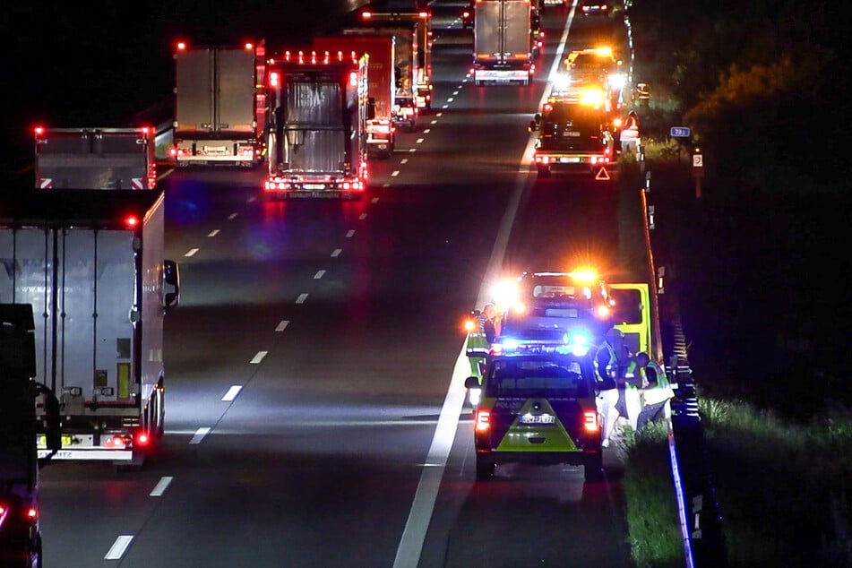 Die Polizei war in der Nacht auf Mittwoch mit mehreren Streifenwagen im Einsatz.