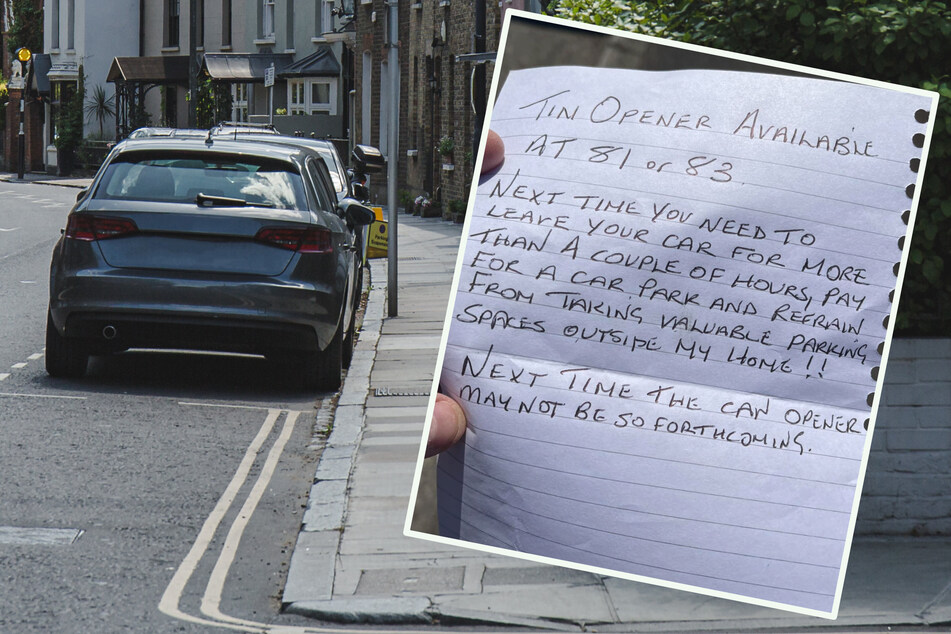 Frau entdeckt beunruhigenden Zettel an ihrem geparkten Auto