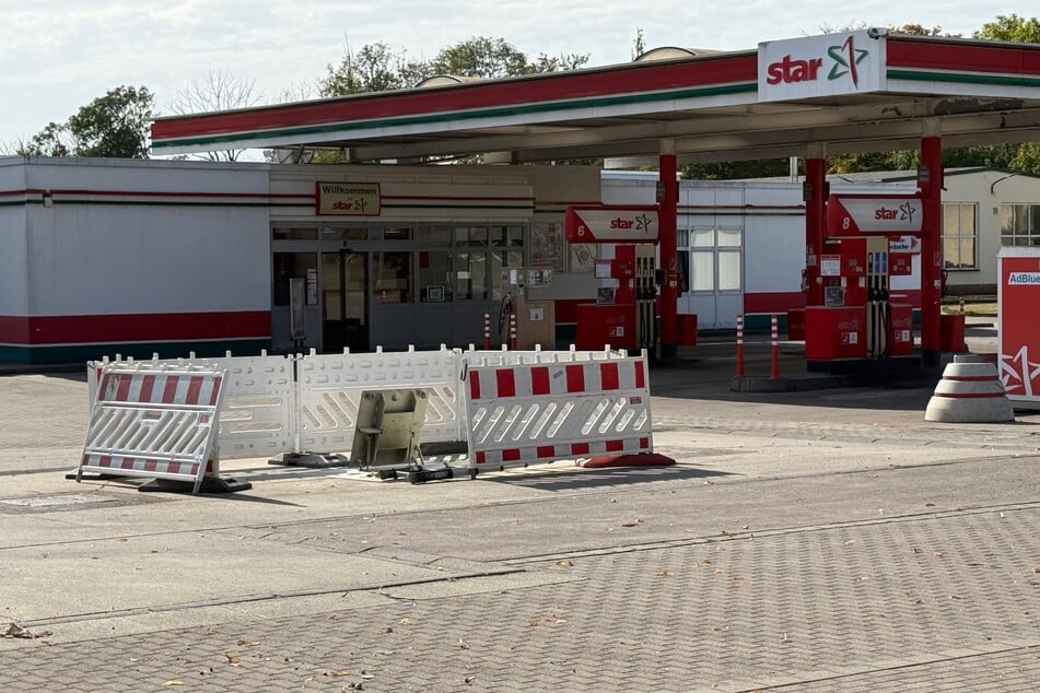 Die Star-Tankstelle wurde abgesperrt.