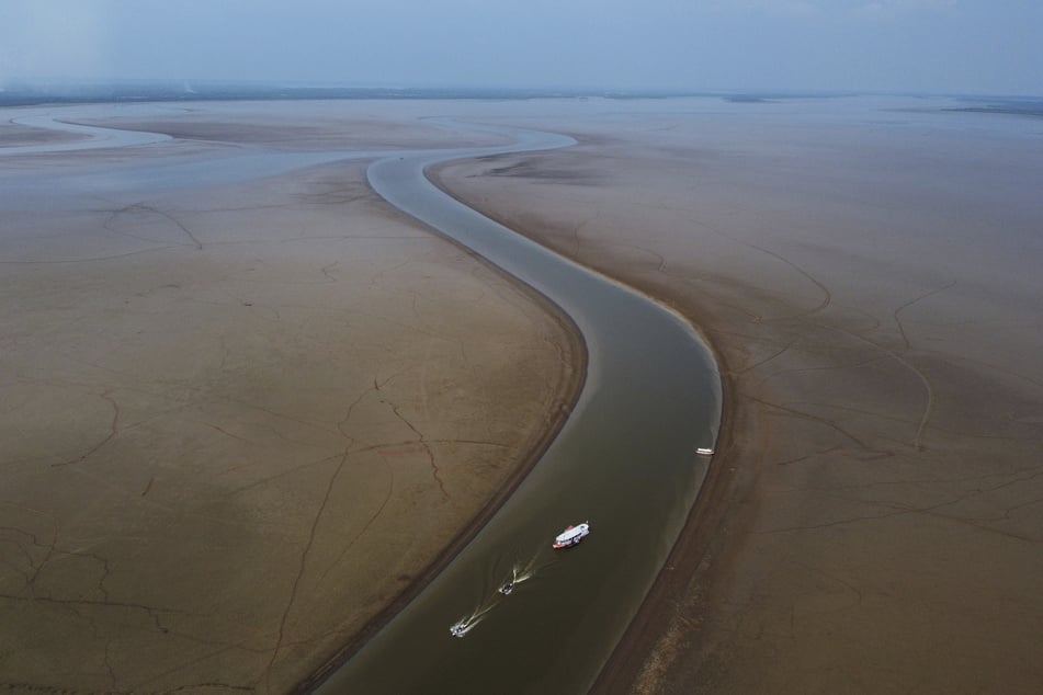 Der Fluss mit der größten Wasserführung: Der Amazonas leidet unter einer großen Dürre.