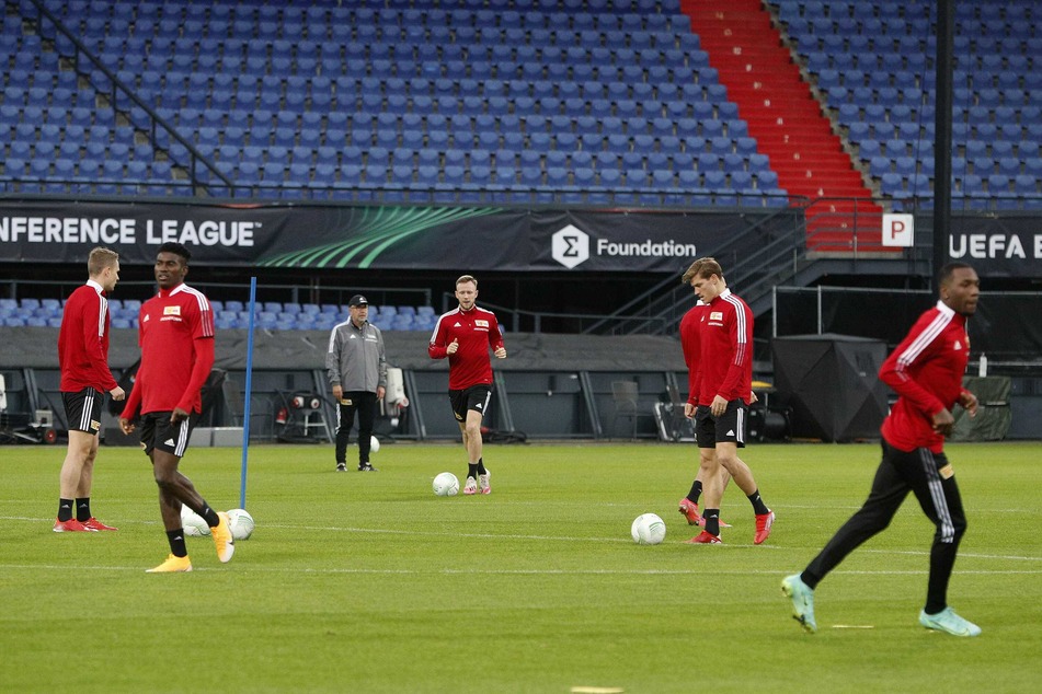 Die Unioner in einer Trainingseinheit in Rotterdam.