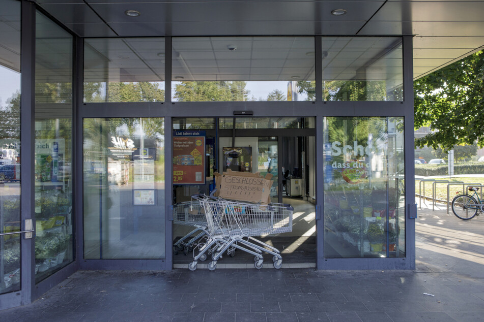 Auch ein Supermarkt musste wegen des Stromausfalls vorübergehend schließen.