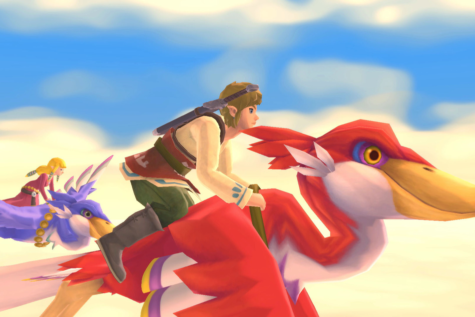 In all den Jahren hat Held Link fast schon jedes Fortbewegungsmittel ausprobiert. In "Skyward Sword" schwebt Ihr per Wolkenvogel durch die Lüfte.