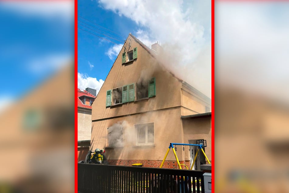 Das Haus wurde nahezu vollständig zerstört.
