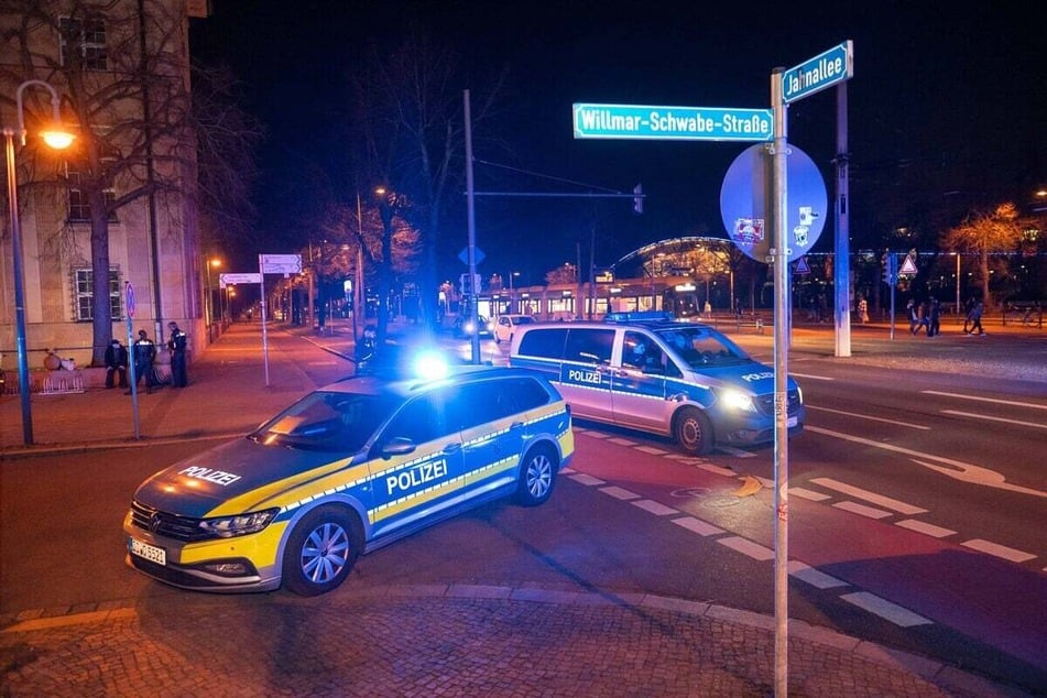 Auch die Polizei war im Einsatz.