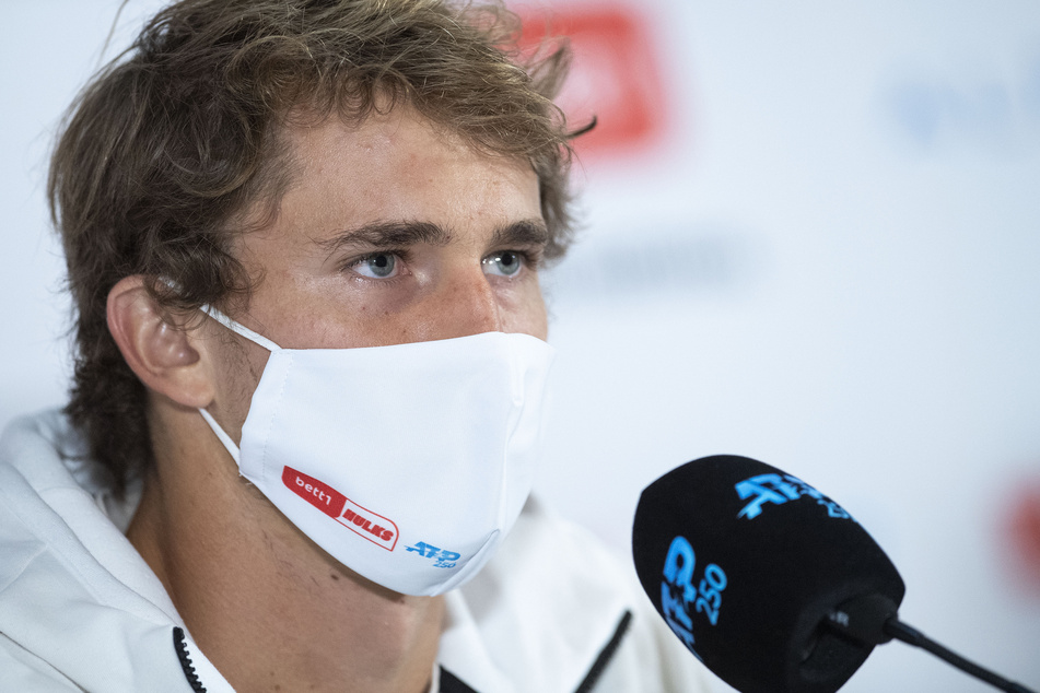 Zverev bei einer Pressekonferenz in Köln am 13. Oktober.