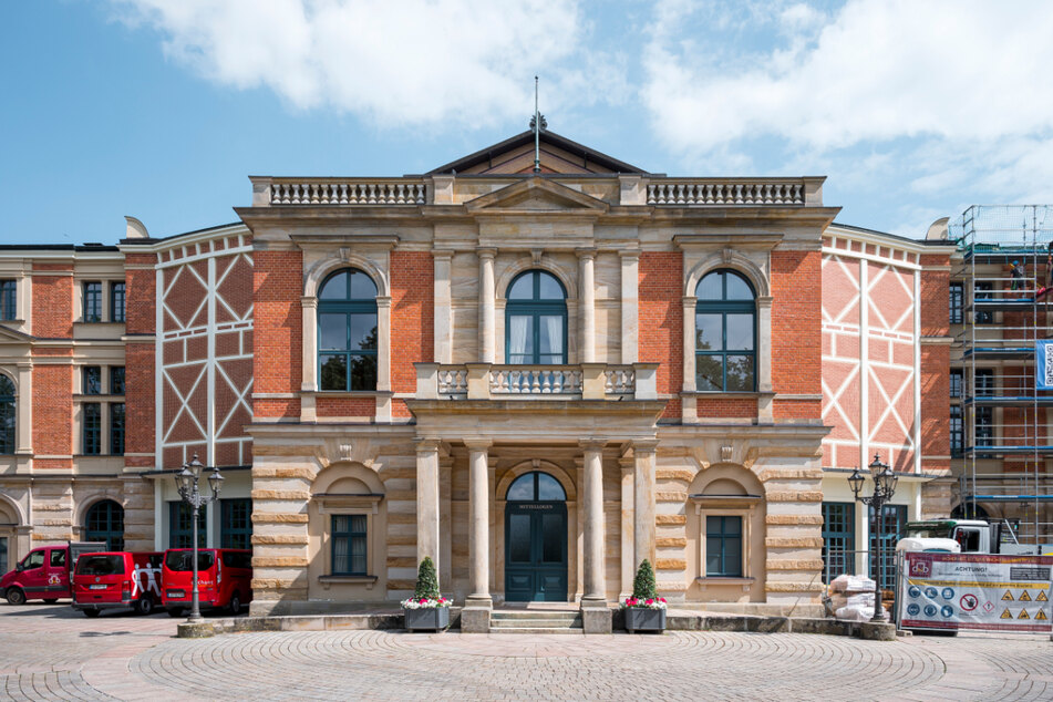 Das Bayreuther Festspielhaus, Spielstätte der Festspiele.