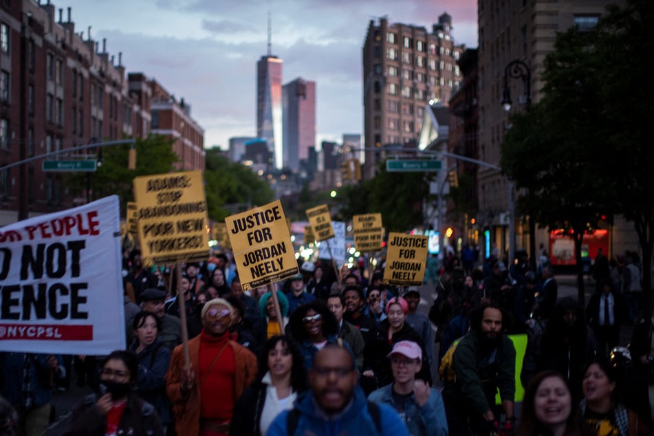 New Yorkers take to the streets to protest the killing of Jordan Neely.