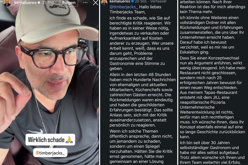Kemal Üres weist den Vorwurf zurück, seine Bewertung genutzt zu haben, um Aufmerksamkeit zu erzeugen oder seine Beratungsangebote zu verkaufen.
