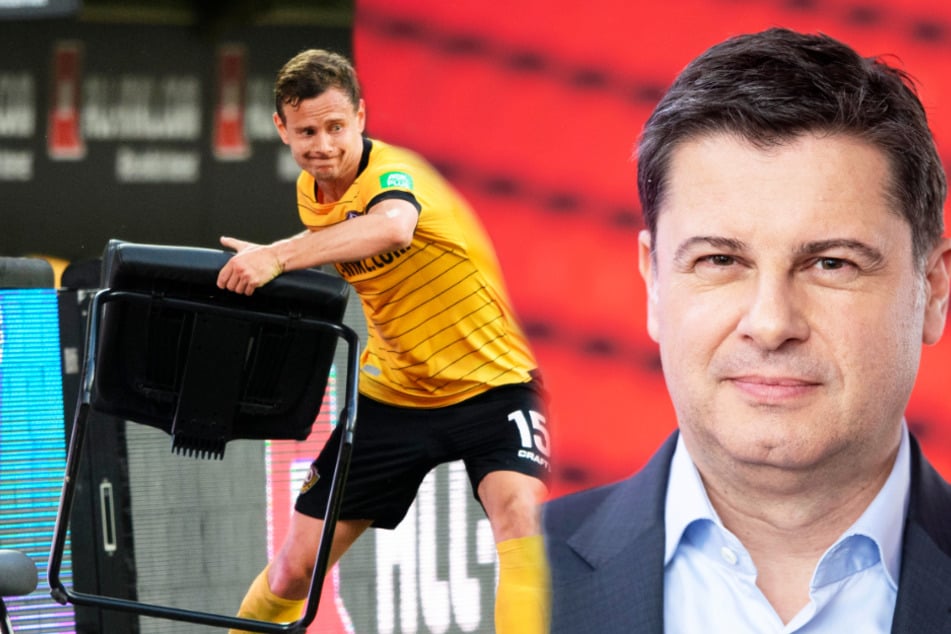 DFB-Geschäftsführer Christian Seifert (r.) kann den Frust von Chris Löwe gut verstehen.