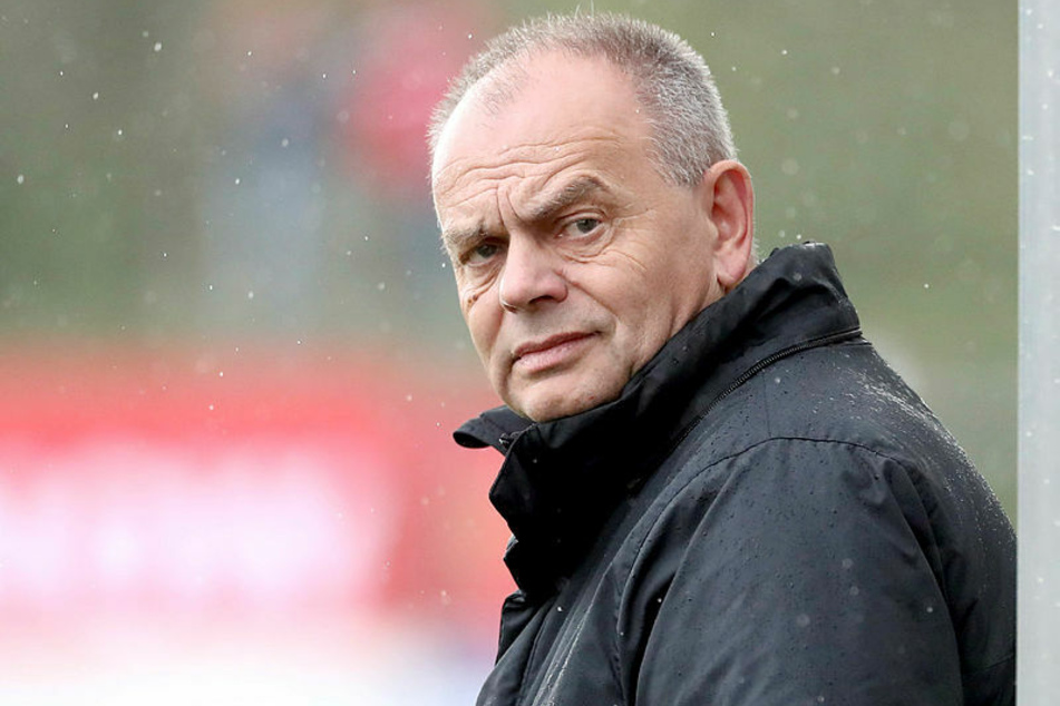 Rathenows Trainer Ingo Kahlisch wurde eine Viertelstunde vor dem Ende auf die Tribüne geschickt. (Archivbild)