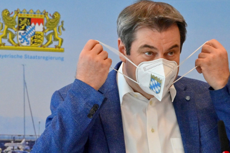 Markus Söder (54, CSU), Ministerpräsident von Bayern, nimmt an der Sitzung des bayerischen Kabinetts, die als Videokonferenz geführt wird, teil.