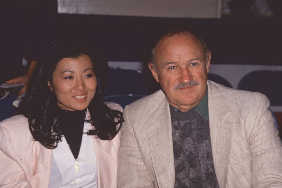 Gene Hackman (r.) and his wife Betsy Arakawa (l.) as seen in November of 1989.