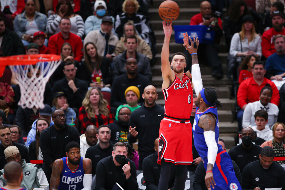 Bulls guard Zach LaVine added 21 points against LA on Thursday night.