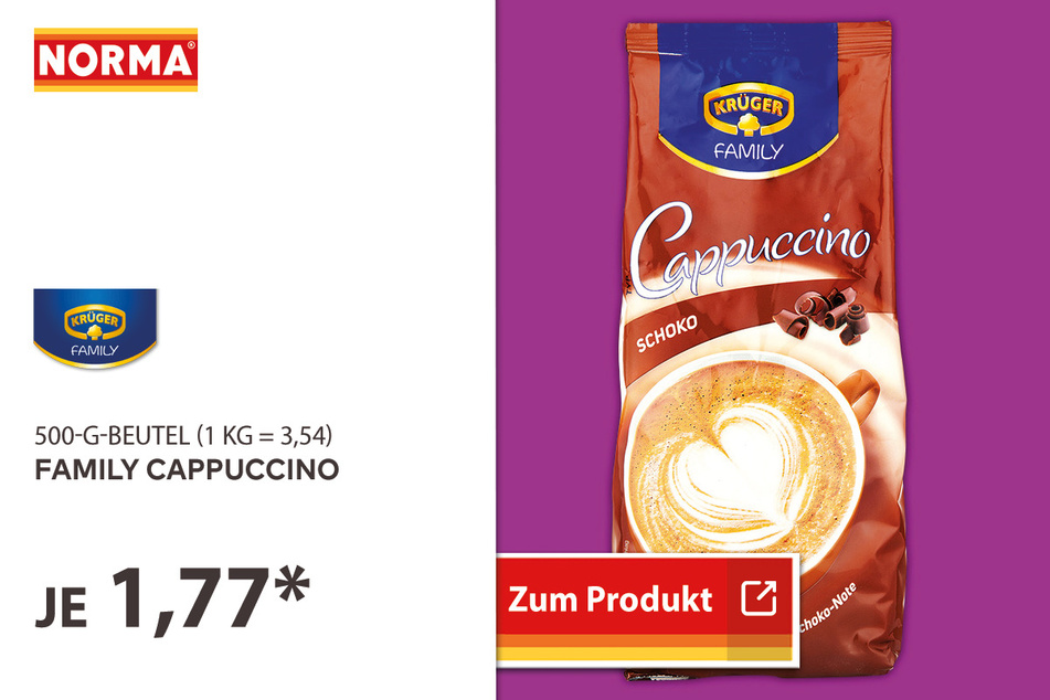 Family Cappuccino für 1,77 Euro.