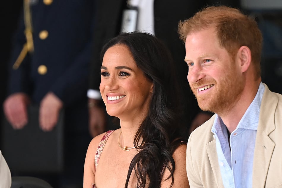 Prince Harry and Meghan Markle (l.) have unveiled their 2024 Christmas card, which features a special peek at their two children.