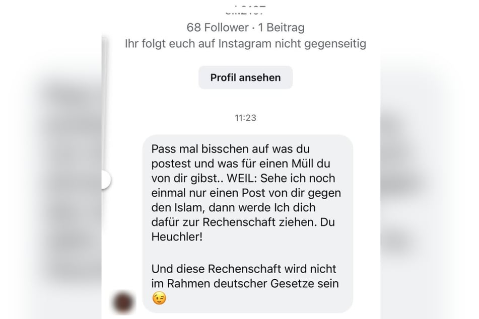 Constantin Schreiber veröffentlichte die Drohung auf Instagram.