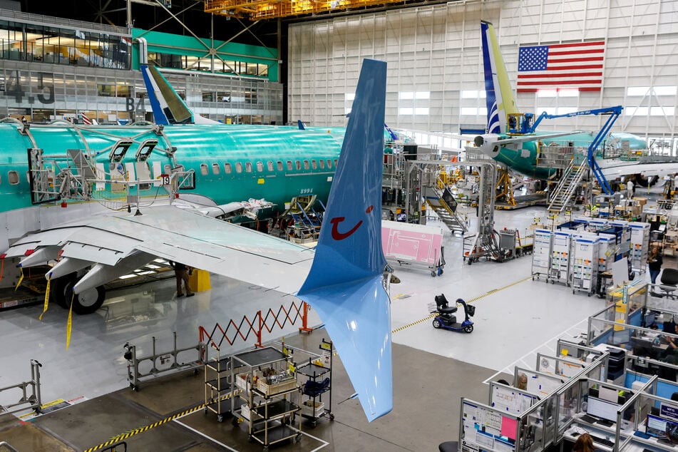 Boeing 737 MAX aircraft are assembled at the company’s plant in Renton, Washington.