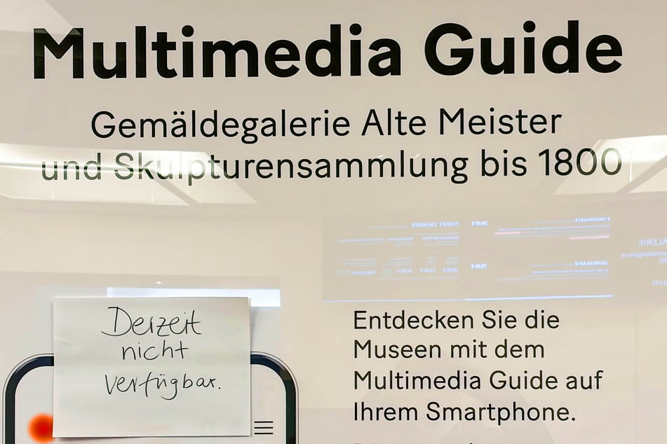 "Derzeit nicht verfügbar": In der Gemäldegalerie Alte Meister gibt es gerade keine Kunst zum Anklicken.