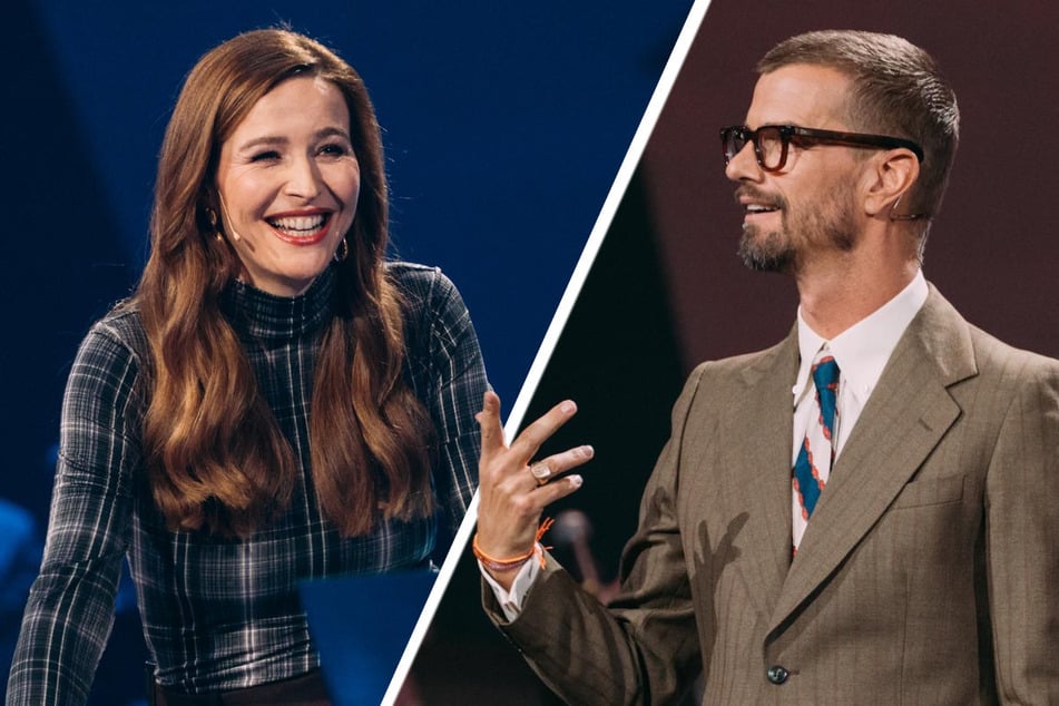 Auch Endspiel-Moderatorin Katrin Bauerfeind (43, l.) konnte die Niederlage von Show-Erfinder Joko Winterscheidt (47) nicht verhindern.