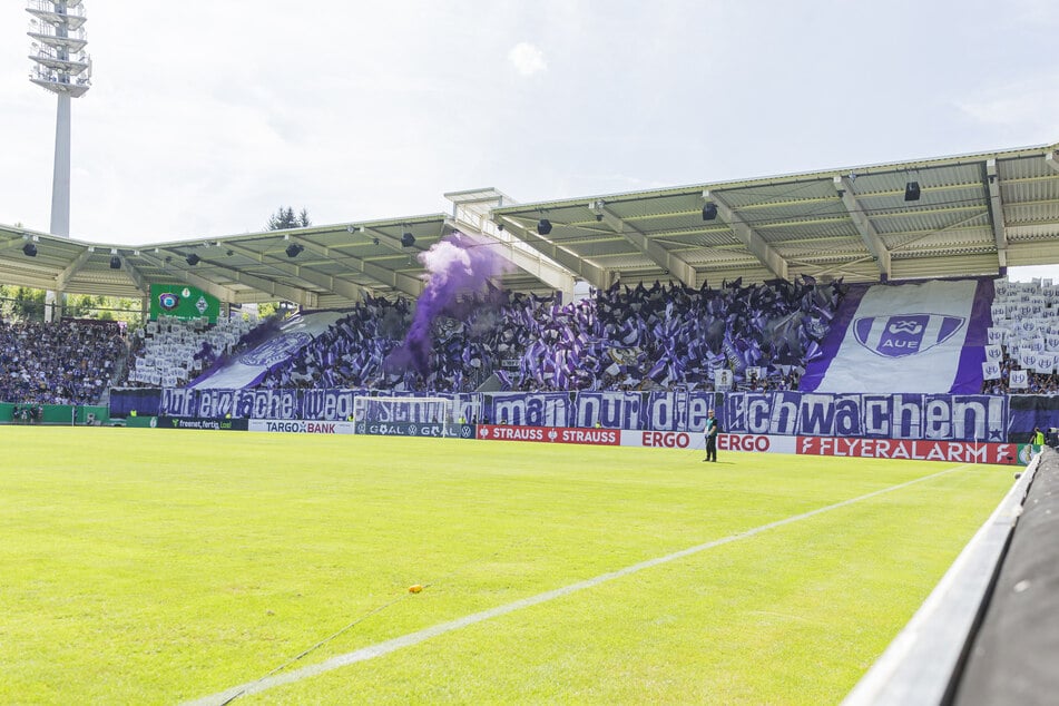 Die Bedingungen für das Derby in Aue heute könnten besser nicht sein.