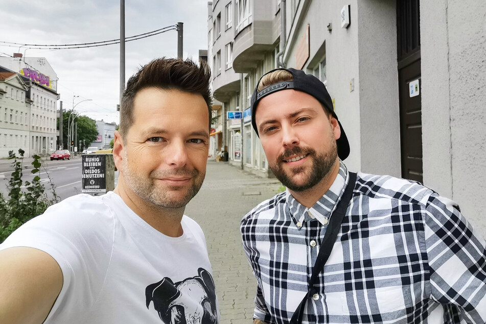 Carsten Michel (l.) und Felix von Jascheroff sind zusammen das DJ-Duo "Micar &amp; Jash".