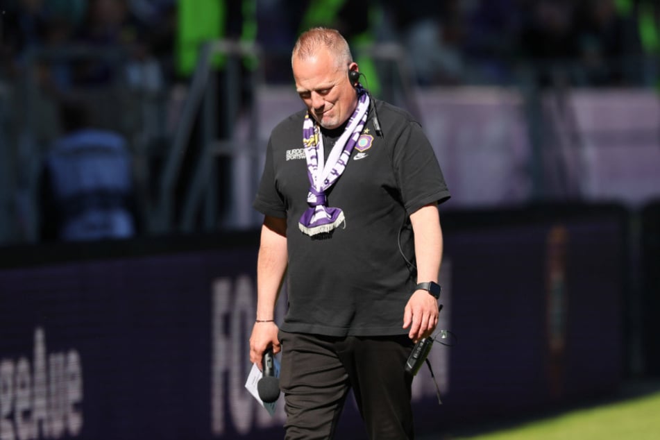 Auch bei FCE-Stadionsprecher Mario Dörfler sind die Abstiegstränen getrocknet. Er wird am Sonntag das neue Team vorstellen.