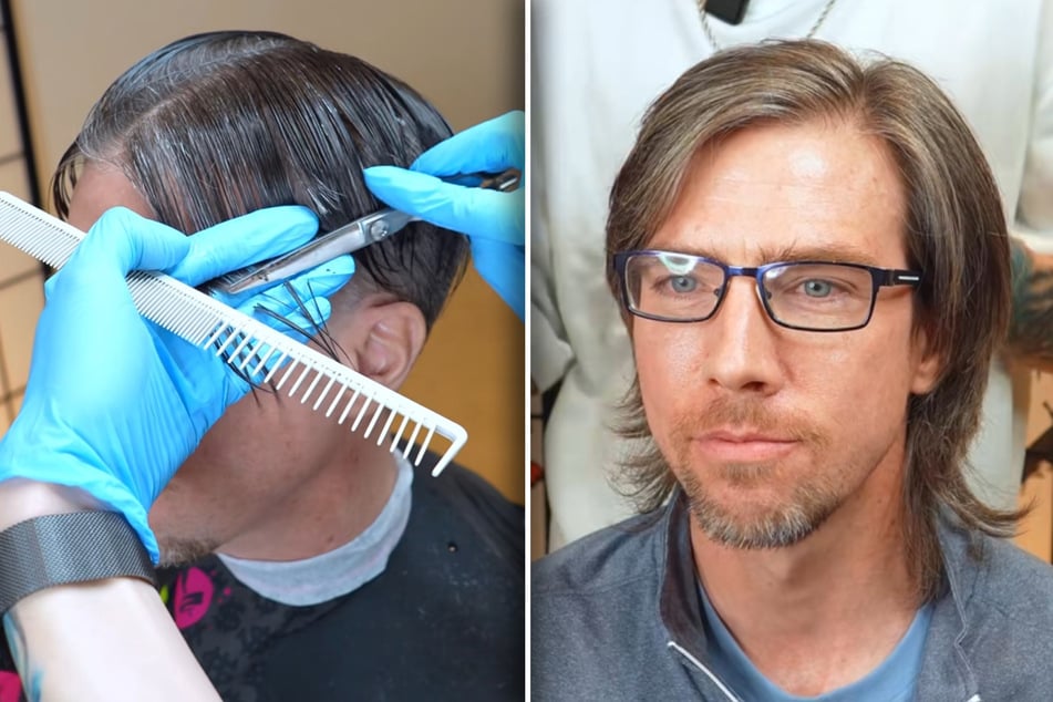 Der Kunde war sehr unzufrieden mit seiner Frisur.